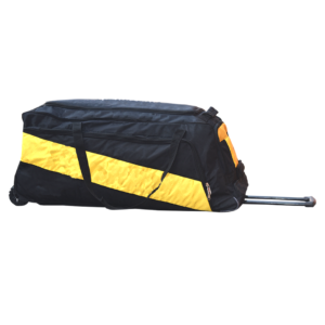 Black junior Kit Bag with trolley cricket kit bag